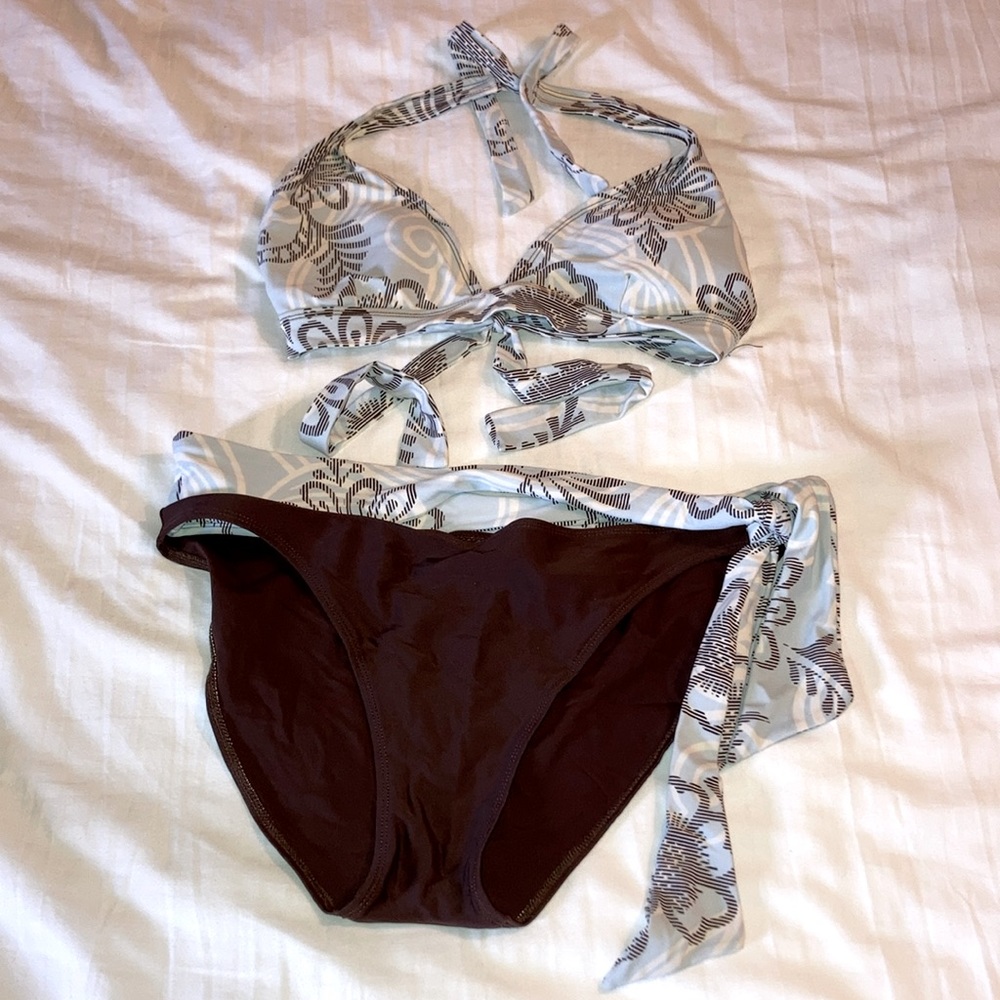 Youth-Size Bikini Set Hawaiian-Print